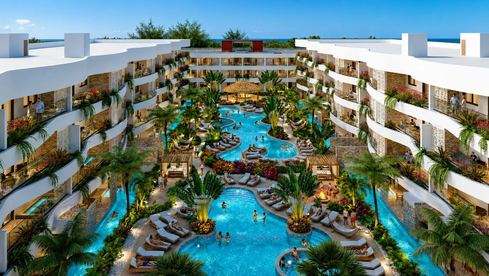 The Alana — interior courtyard pools